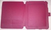 for iPad leather case(red color)