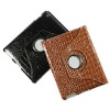 for iPad2 Alligator Skin model 360 degree Rotation stand Leather Case