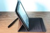for iPad2 briefcase With Rohs approved Leather standing case