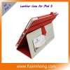 for iPad2s case, stand leather cover case for iPad 3