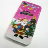 for iPhone 4 4G Cover Case with Christmas Father and Christmas Gifts Design