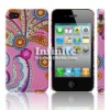 for iPhone 4 Hard Leather Case