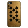 for iPhone 4S Gold Poker Spades 10 case