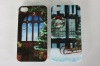 for iPhone4 4G Christmas Hard Plastic Case (New arrival)