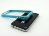 for iPhone4 silicon bumper with metal buttons