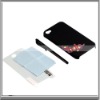 for iPhone4G Hard Plastic Case with Stylus  Black
