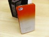 for iPhone4g Water-drop Orange Transparent Colorful Hard Cover Cases