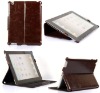 for ipad 2 leather bag in fodling stands