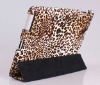 for ipad 2 leopard grain smart back cover