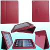 for ipad2 leather cover case red color(many color in stock)