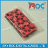 for iph 4g silicone carving combo back cover