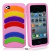 for iphone 4 silicon Rainbow case