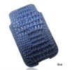 for iphone 4S Leather Pouch Case Crocodile Designer case