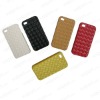 for iphone4 leather case with weaving pattern
