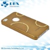 for iphone4g 4S case diamond setting golden