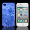 for iphone4g leather case/cover(jeans)