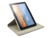 for samsung galaxy tab leather case -can be 360 degree rotation