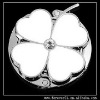 four leaf clover metal bag hanger