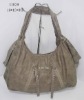 front zippered pocket fashion shoulder bag