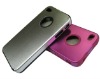 frosted chrome hard protect cover case for iphone4g