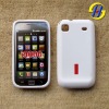 frosting mobile phone case with a red sticker for samsung I9000