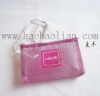 fuchsia mesh zipper bag