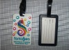 funny pvc luggage tag with customized design