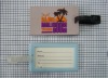 funny pvc luggage tag with customized design