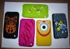 funny silicone case for iphone 4