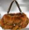 fur handbag