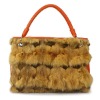 fur handbag