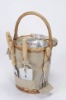 garden tool basket with cooler bag