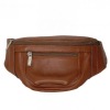 genuine cow leather waist bags natural yellow color