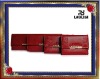 genuine leather lady purse bag red design