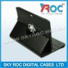 genuine leather phone case black for sam p7500 p7300