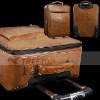 genuine leather trolley bag,travel trolley bag, genuine leather luggage bag