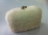 genuine rabbit fur fashion bags