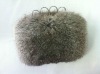 genuine rabbit fur fashion purses