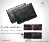 germicidal leather man's PU card holder/wallet