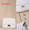 girls pu white casual shoulder bag