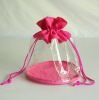 glass bottle cosmetic packaging , pvc drawstring promotion gift bag