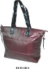 glossy satin polyester with foam fashion hand bag for lady