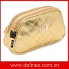 gold color promotional cosmetic bag