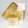 gold foil paper cosmetic folding box