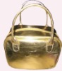 golden PU tote bag AHAN-078