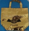 golden non woven bag