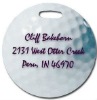 golf tag, round tag, bag tag