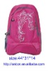 good pink polyester backpack