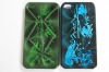good quality PC Spray 3D three-dimensional paint hard protective protective cover for iphone4