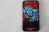 good quality fation mobile phone with relief spider-man protective hard back case covers for iphone 4